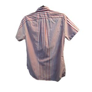 J. Crew Broken-In Oxford Classic Striped Short Sleeve Button-Down‎ Shirt Small